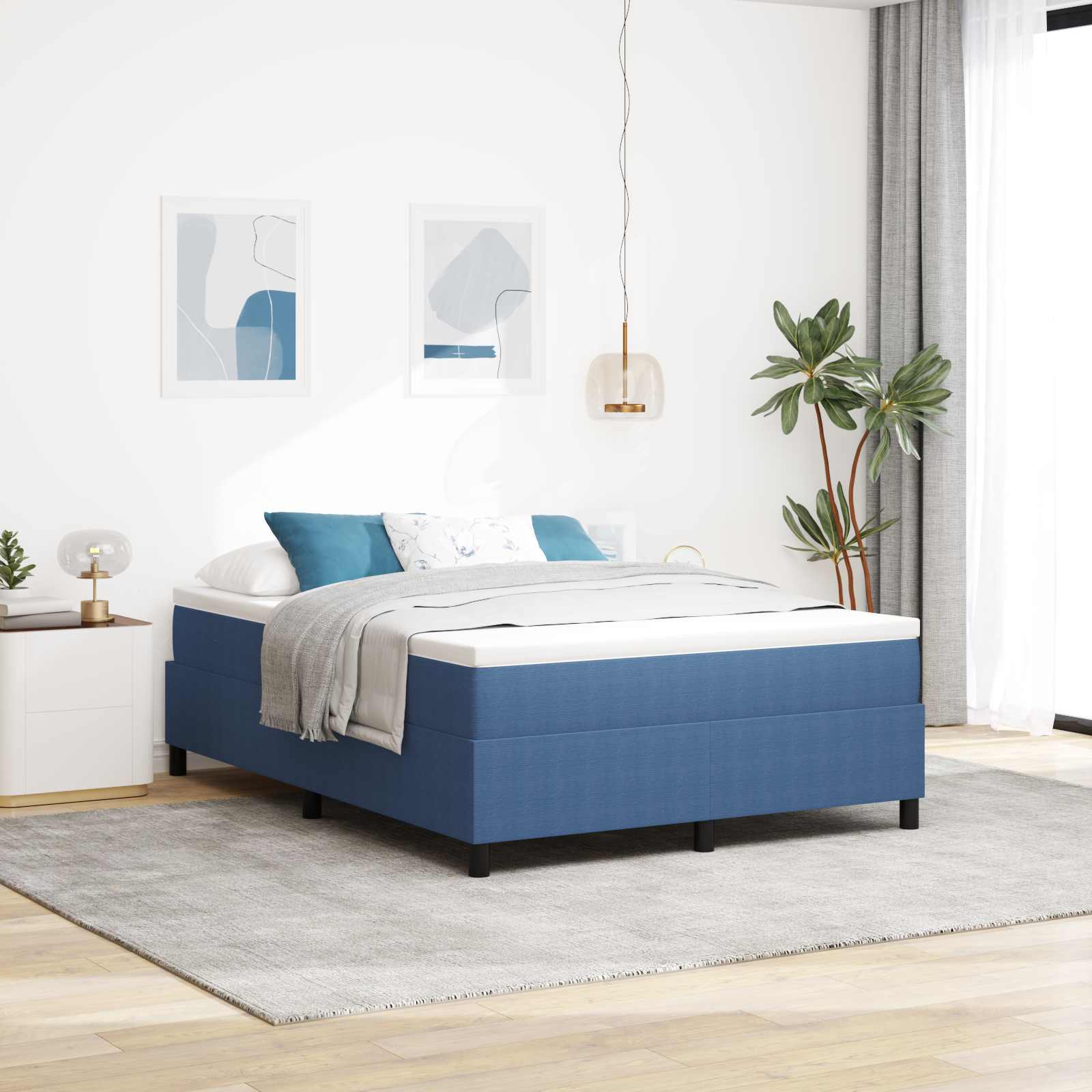 Krevetna platforma Plava 160 x 200 cm Kordura tekstil