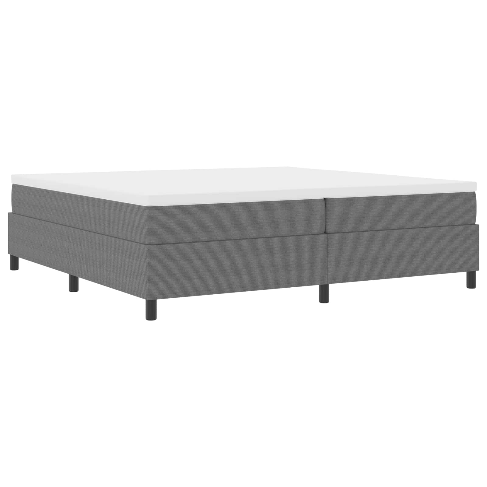 Krevetna platforma Svijetlo siva 200 x 200 cm Kordura tekstil