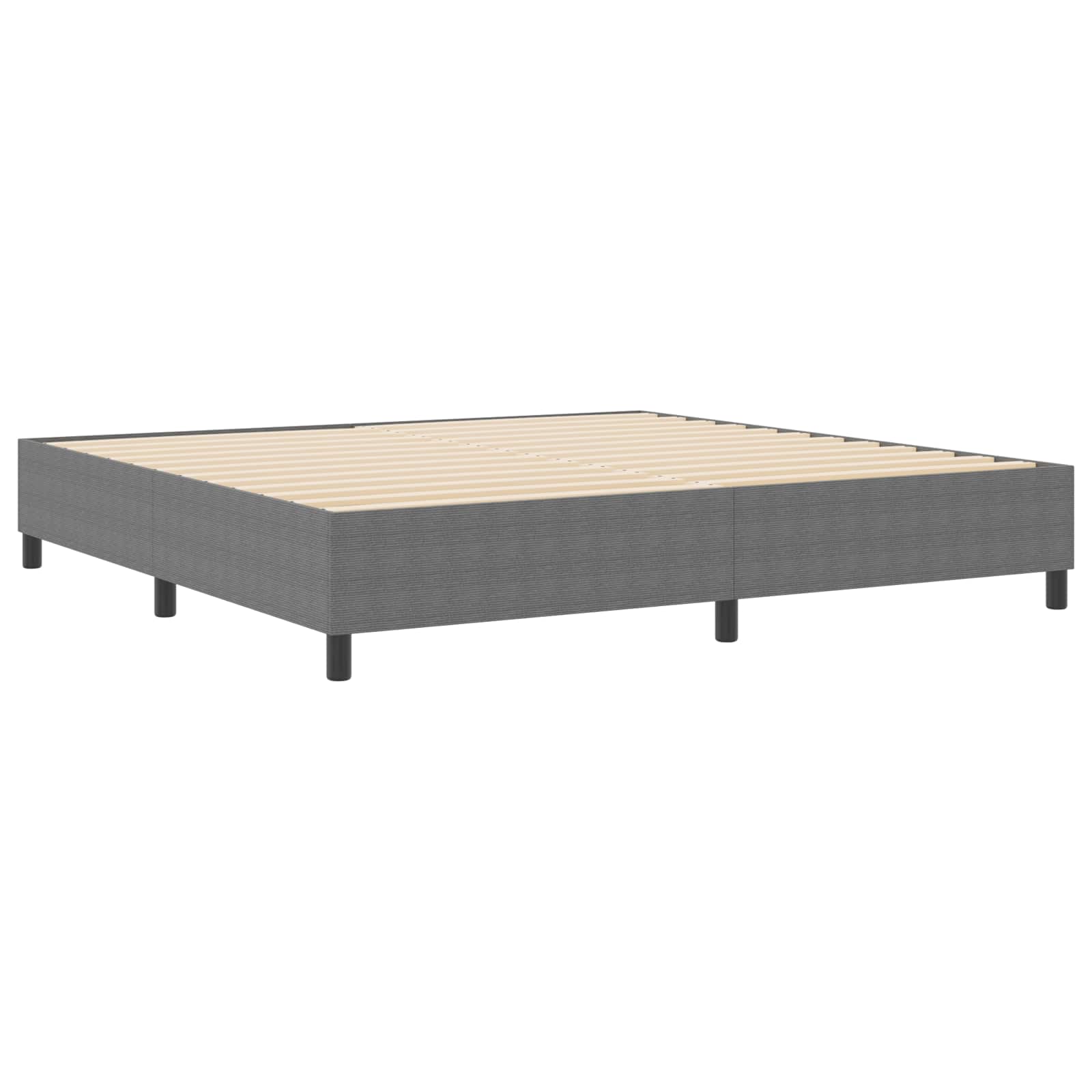 Krevetna platforma Svijetlo siva 200 x 200 cm Kordura tekstil