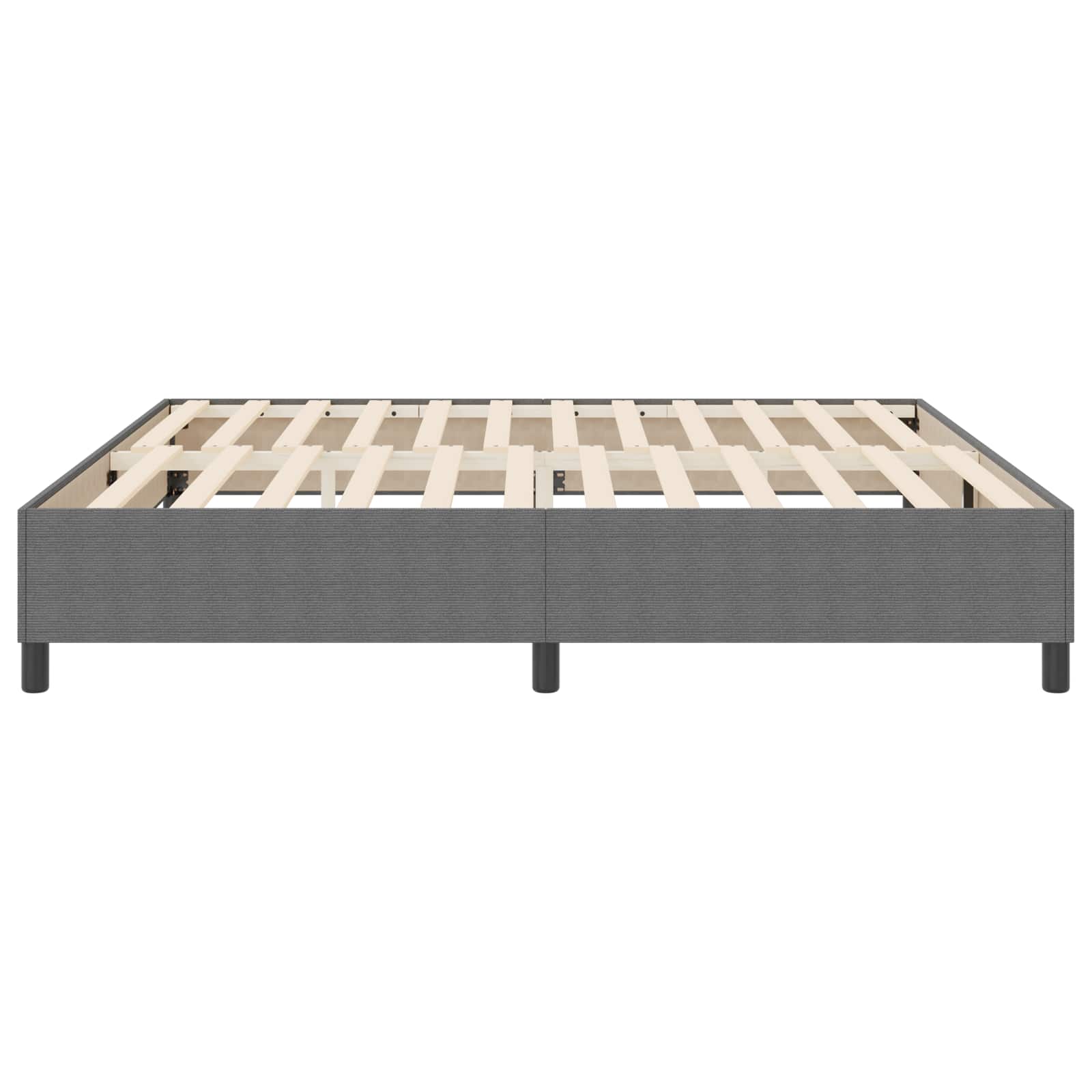 Krevetna platforma Svijetlo siva 200 x 200 cm Kordura tekstil
