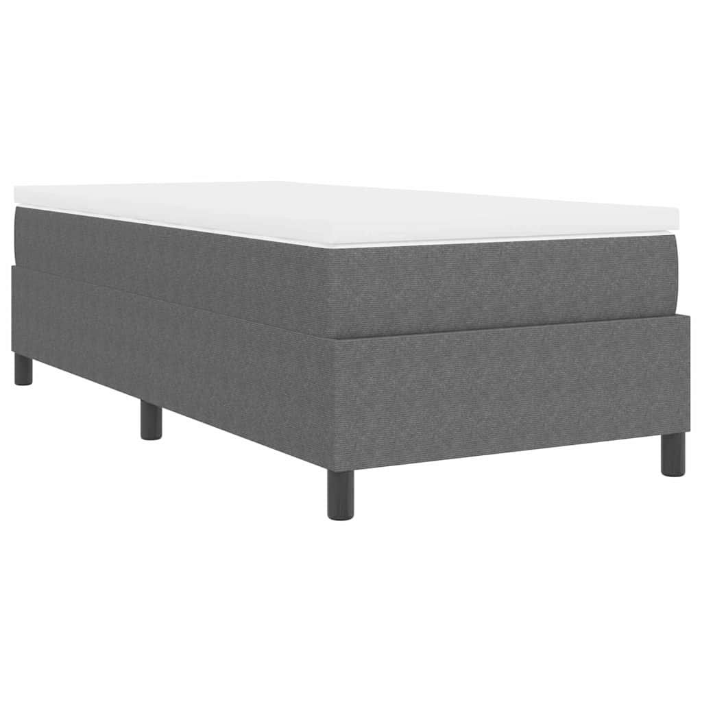 Krevet s opruga kutije Svijetlo siva i bijela. 80 x 200 cm
