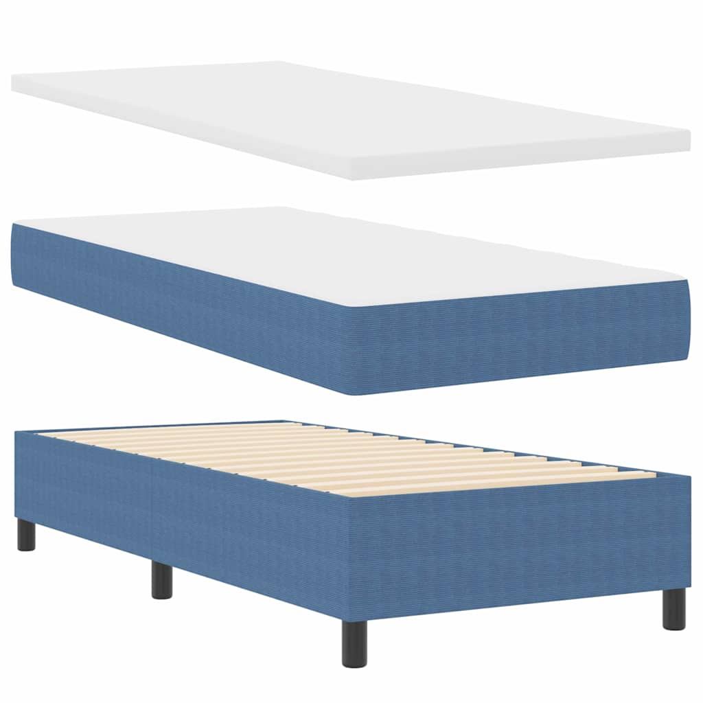 Krevet s opruga kutije Plava i bijela 80 x 200 cm