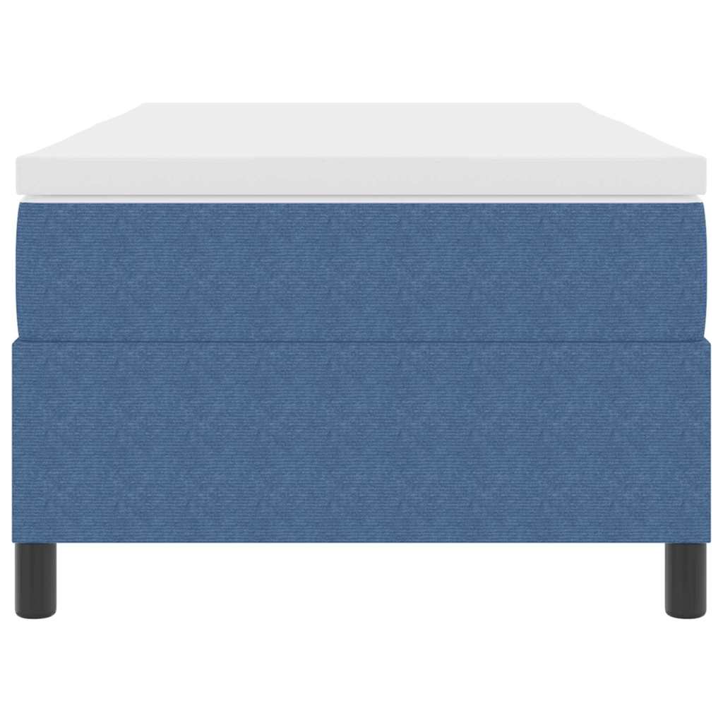 Krevet s opruga kutije Plava i bijela 100 x 200 cm