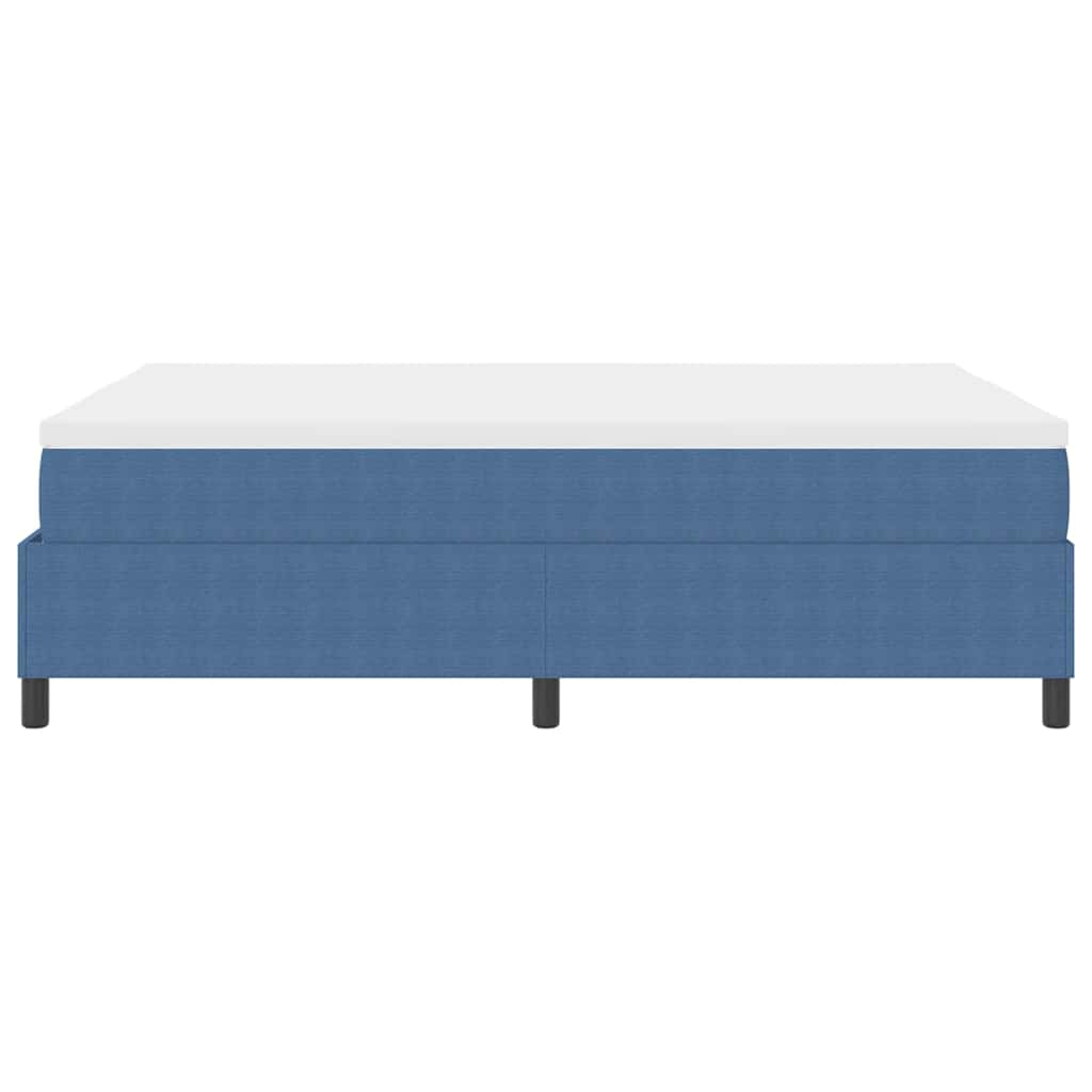 Krevet s opruga kutije Plava i bijela 140 x 190 cm