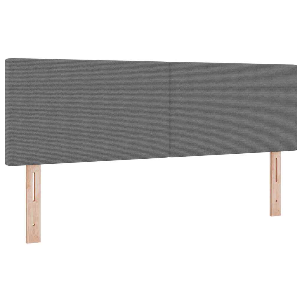 Krevet s opruga kutije Svijetlo siva i bijela. 160 x 200 cm
