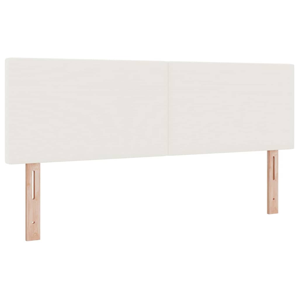 LED Box Spring Krevet s uzglavljem Krema i bijela 140 x 190 cm