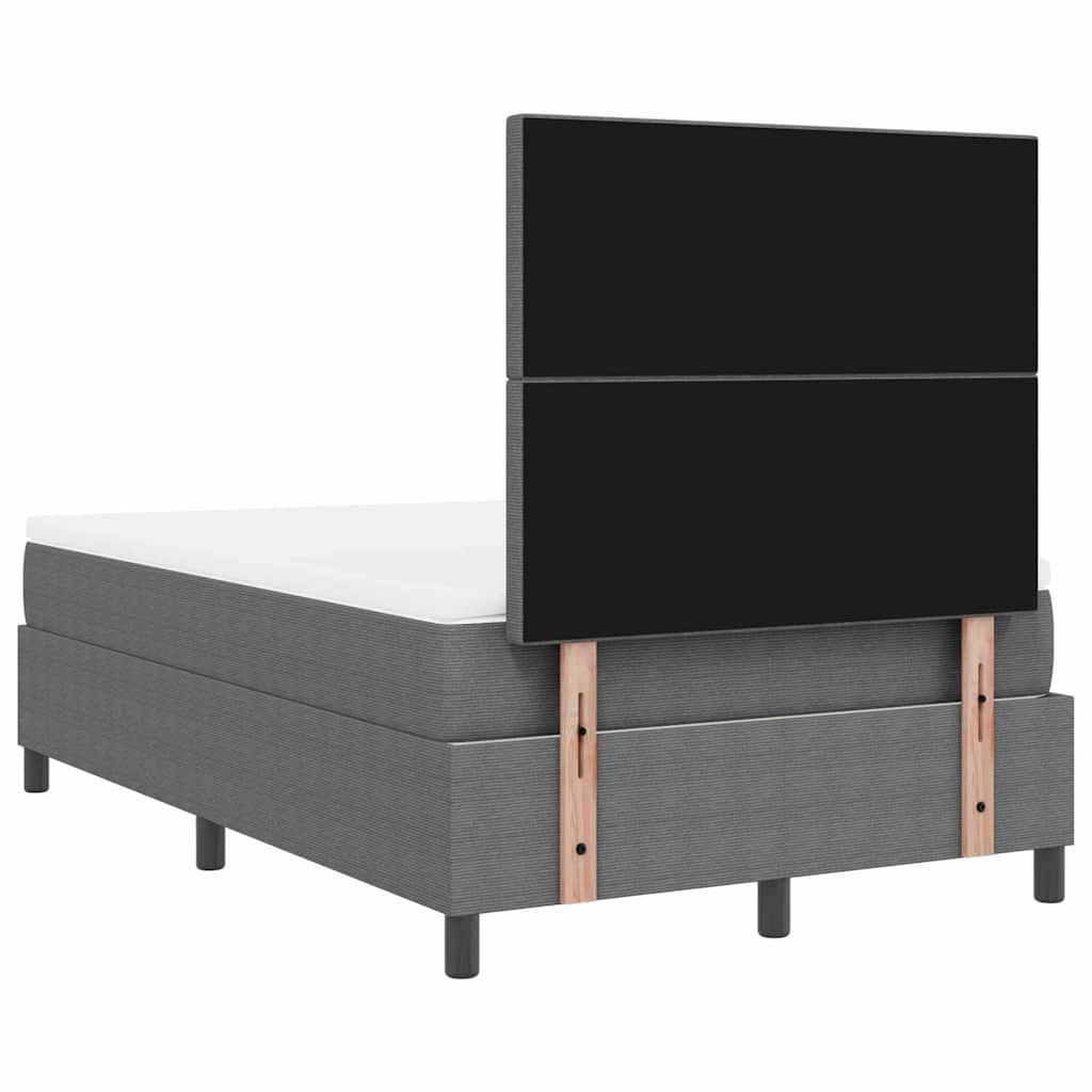 LED Box Spring Krevet Svijetlo siva i bijela. 120 x 190 cm