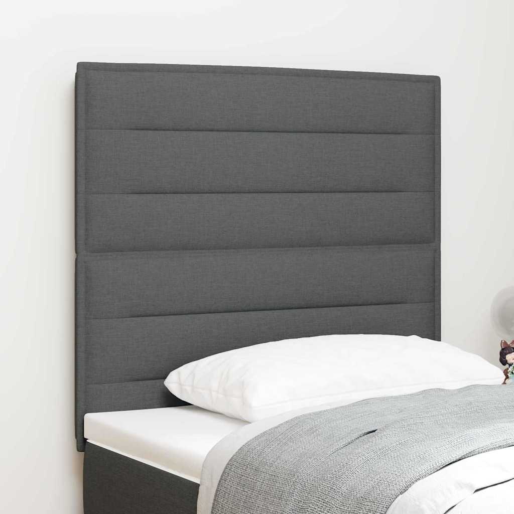 Uzglavlje Tamno siva 90 cm tkanina