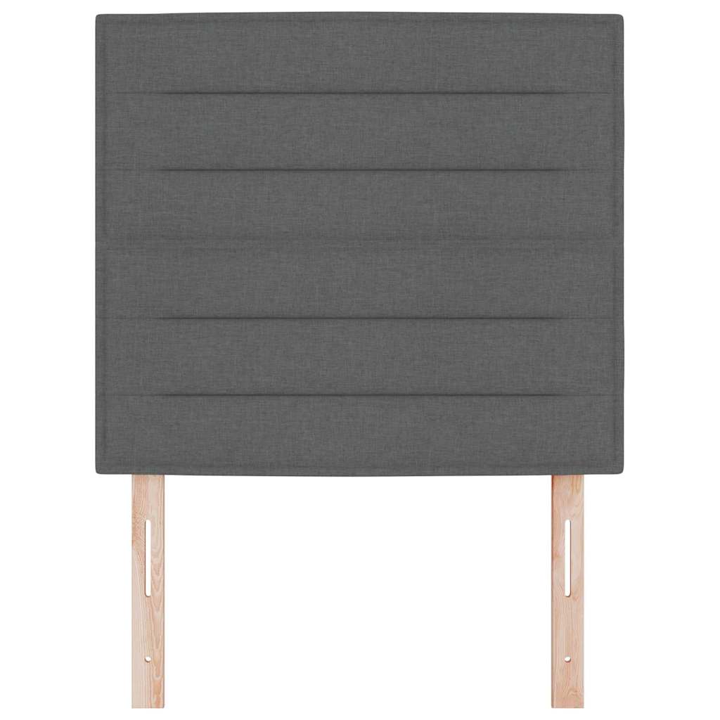 Uzglavlje Tamno siva 100 cm tkanina