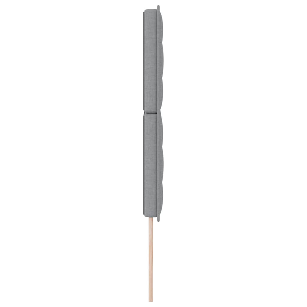 Uzglavlje Svijetlo siva 144 cm tkanina