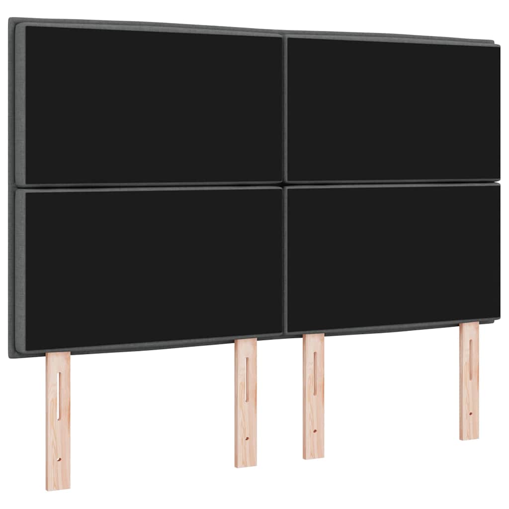 Uzglavlje Tamno siva 160 cm tkanina