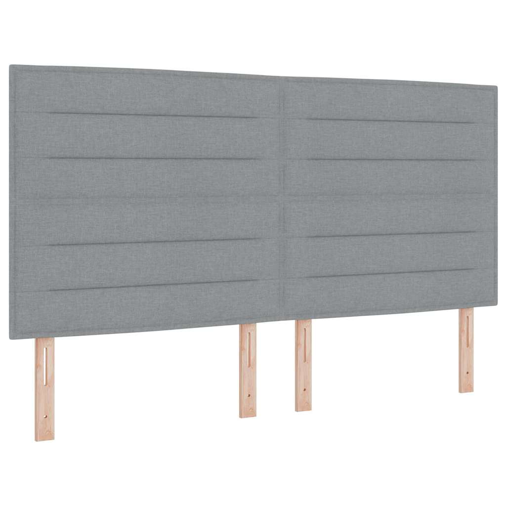 Uzglavlje Svijetlo siva 180 cm tkanina
