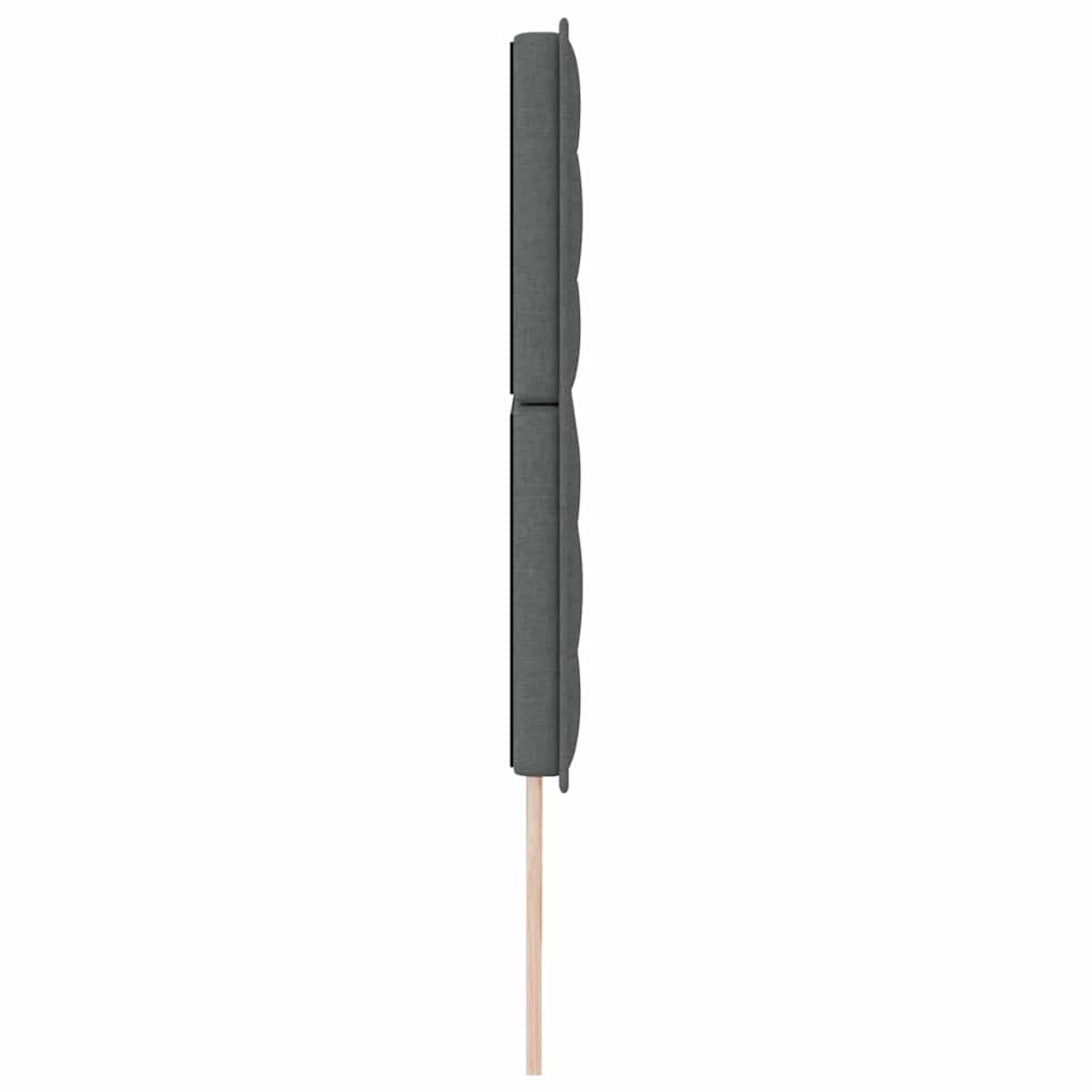 Uzglavlje Tamno siva 180 cm tkanina