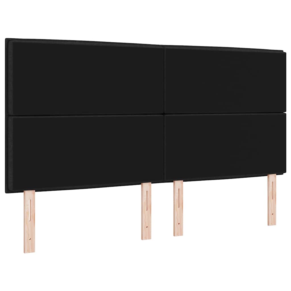 Uzglavlje Crna 180 cm tkanina