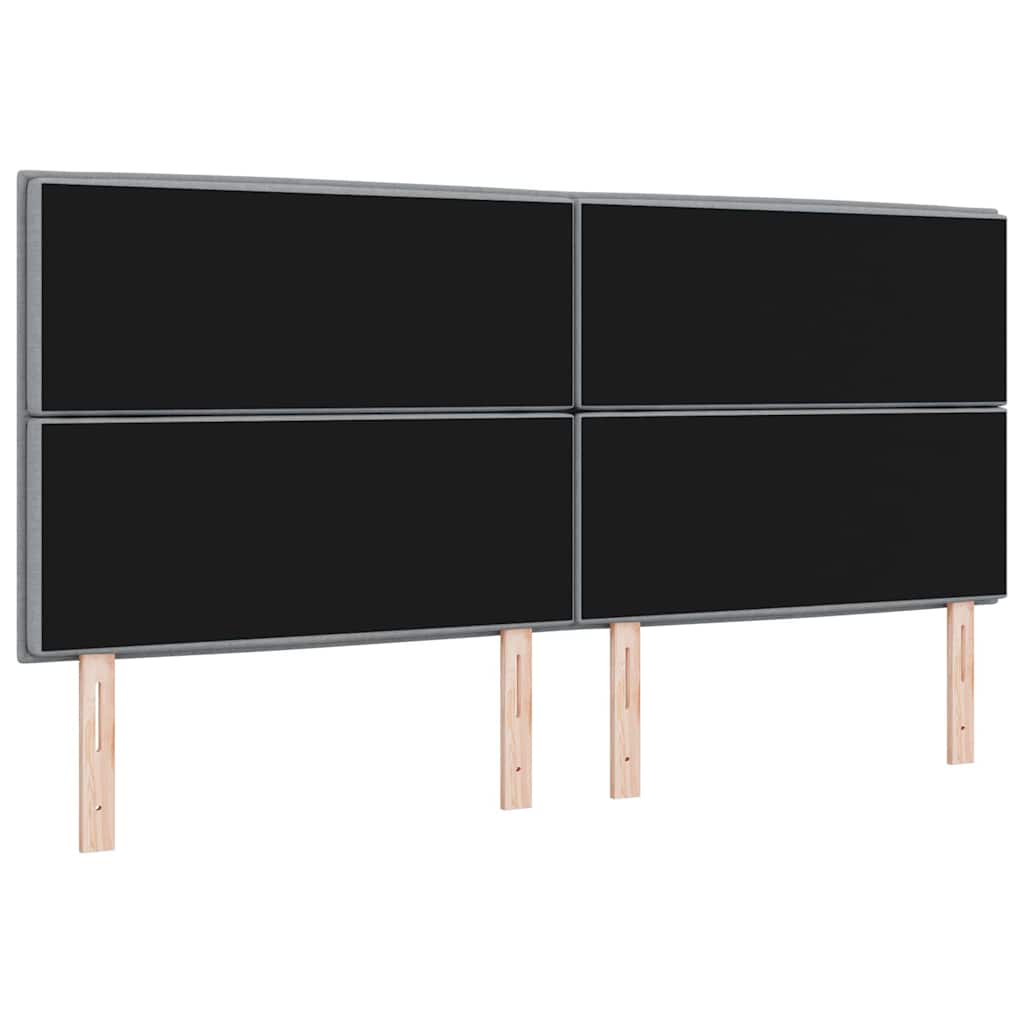 Uzglavlje Svijetlo siva 200 cm tkanina