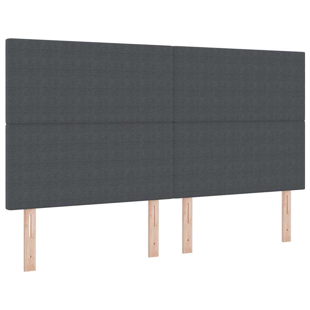 Uzglavlje Tamno siva 180 cm Kordura tekstil