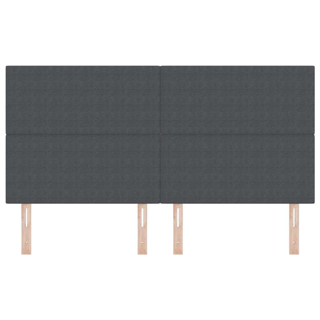 Uzglavlje Tamno siva 180 cm Kordura tekstil