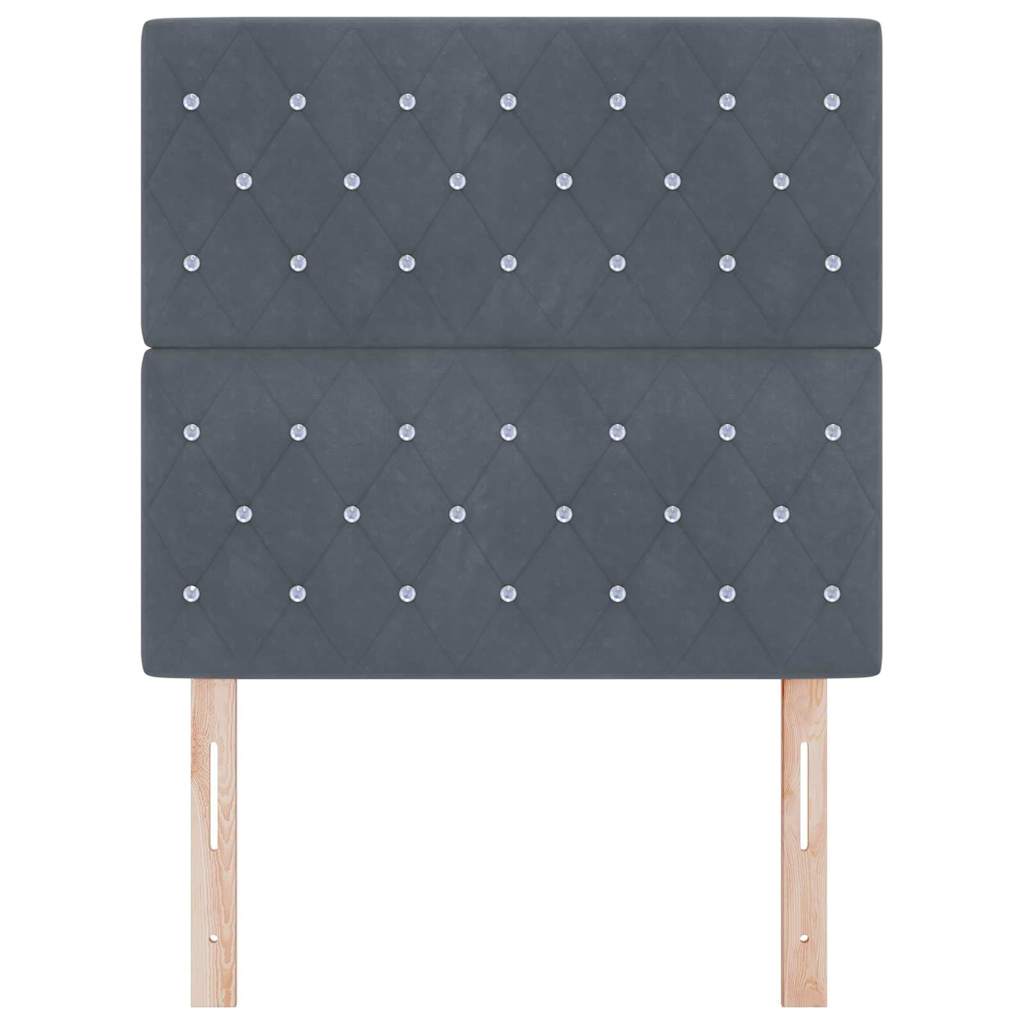 Uzglavlje Tamno siva 90 cm Baršun