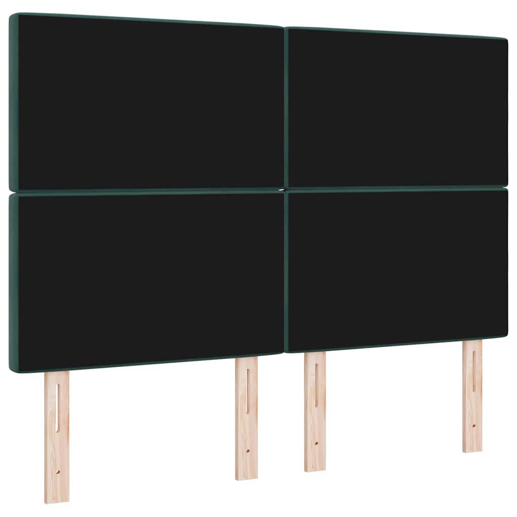 Uzglavlje Tamnozelena 144 cm Baršun
