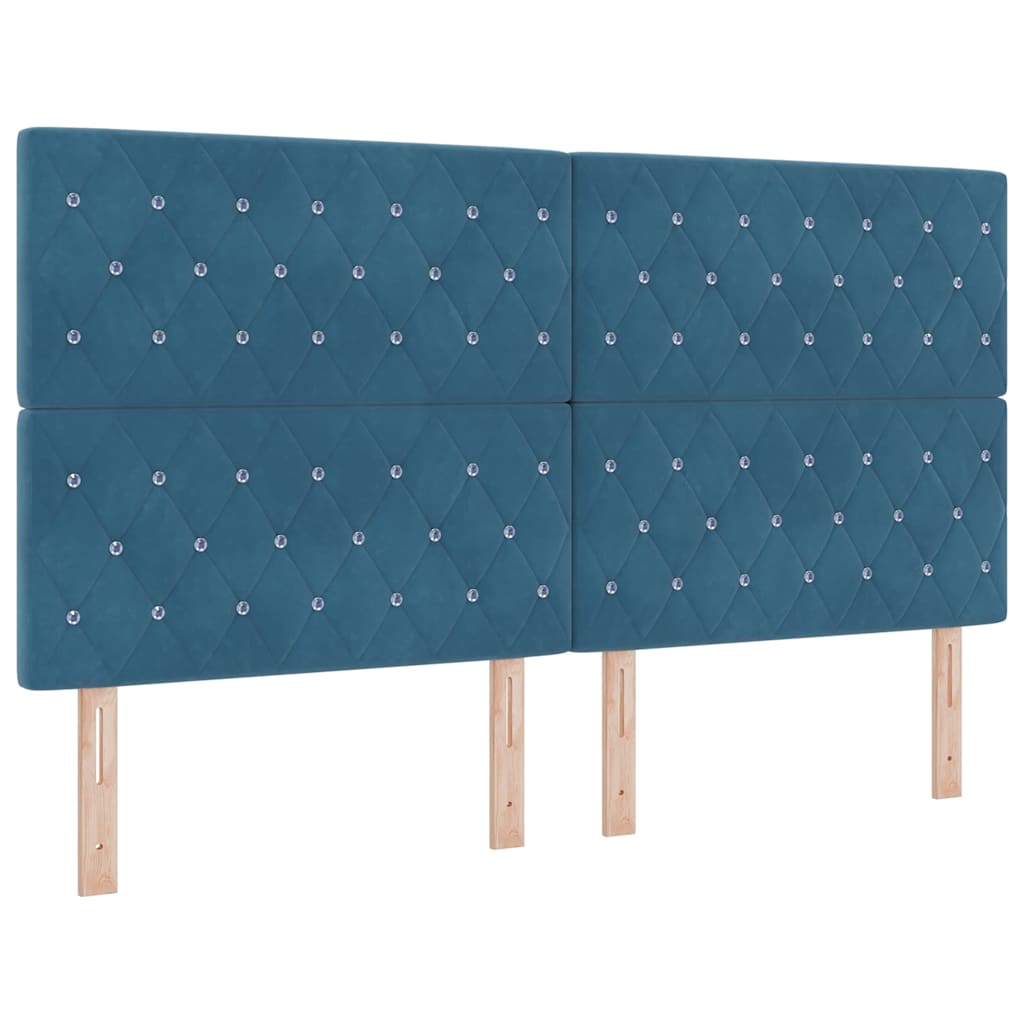 Uzglavlje Tamno plava 180 cm Baršun
