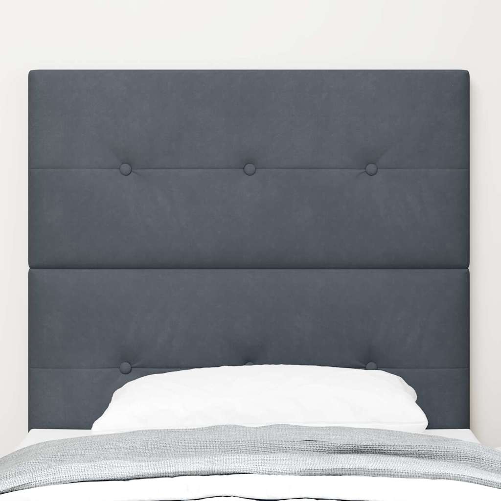Uzglavlje Tamno siva 80 cm Baršun