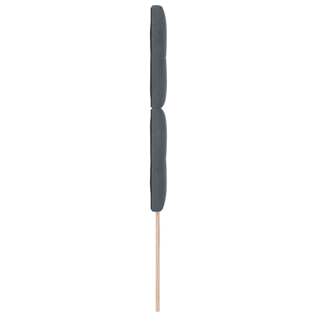 Uzglavlje Tamno siva 80 cm Baršun