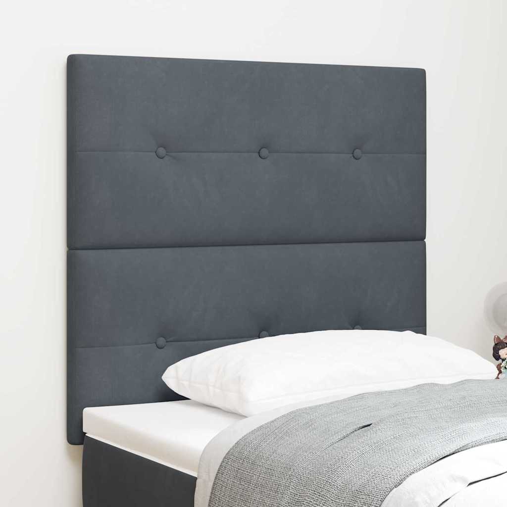 Uzglavlje Tamno siva 90 cm Baršun