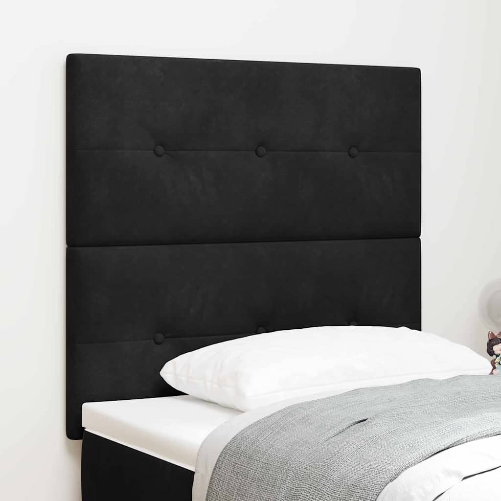 Uzglavlje Crna 90 cm Baršun