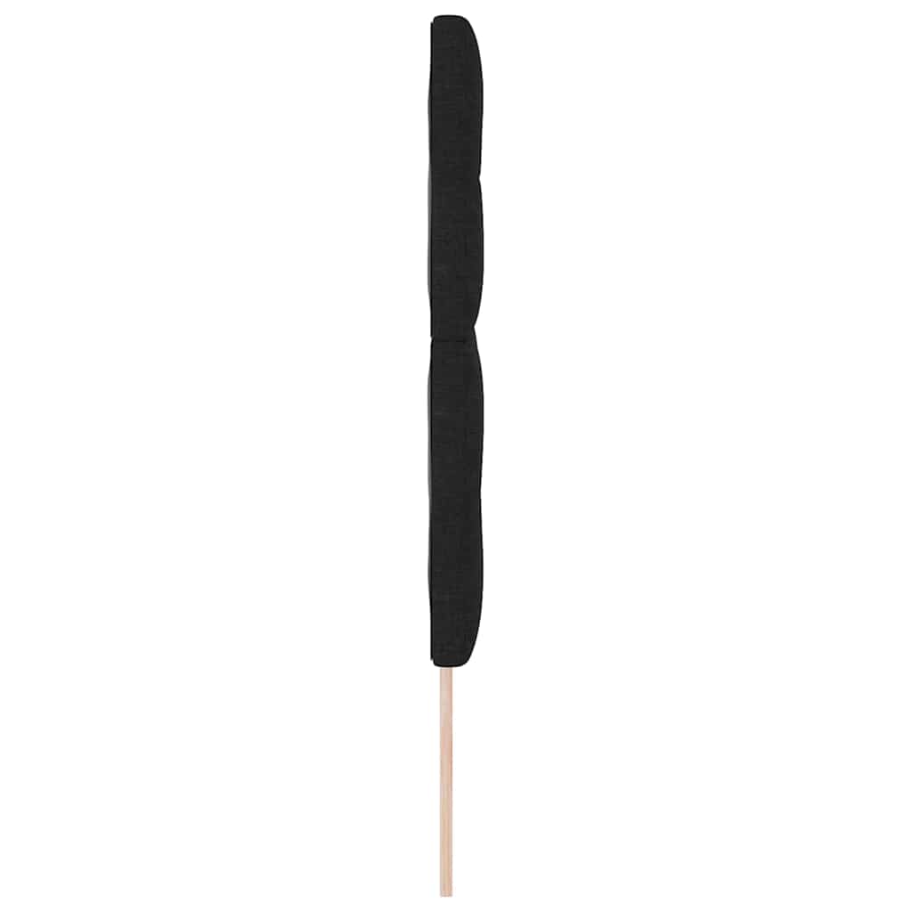 Uzglavlje podesivo po visini s uzglavljem Crna 160 cm tkanina
