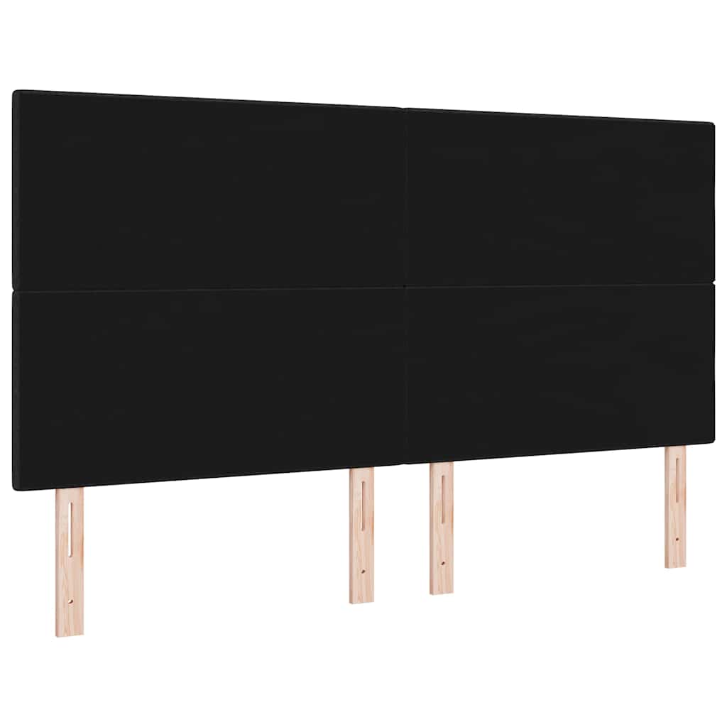 Uzglavlje podesivo po visini s uzglavljem Crna 180 cm tkanina