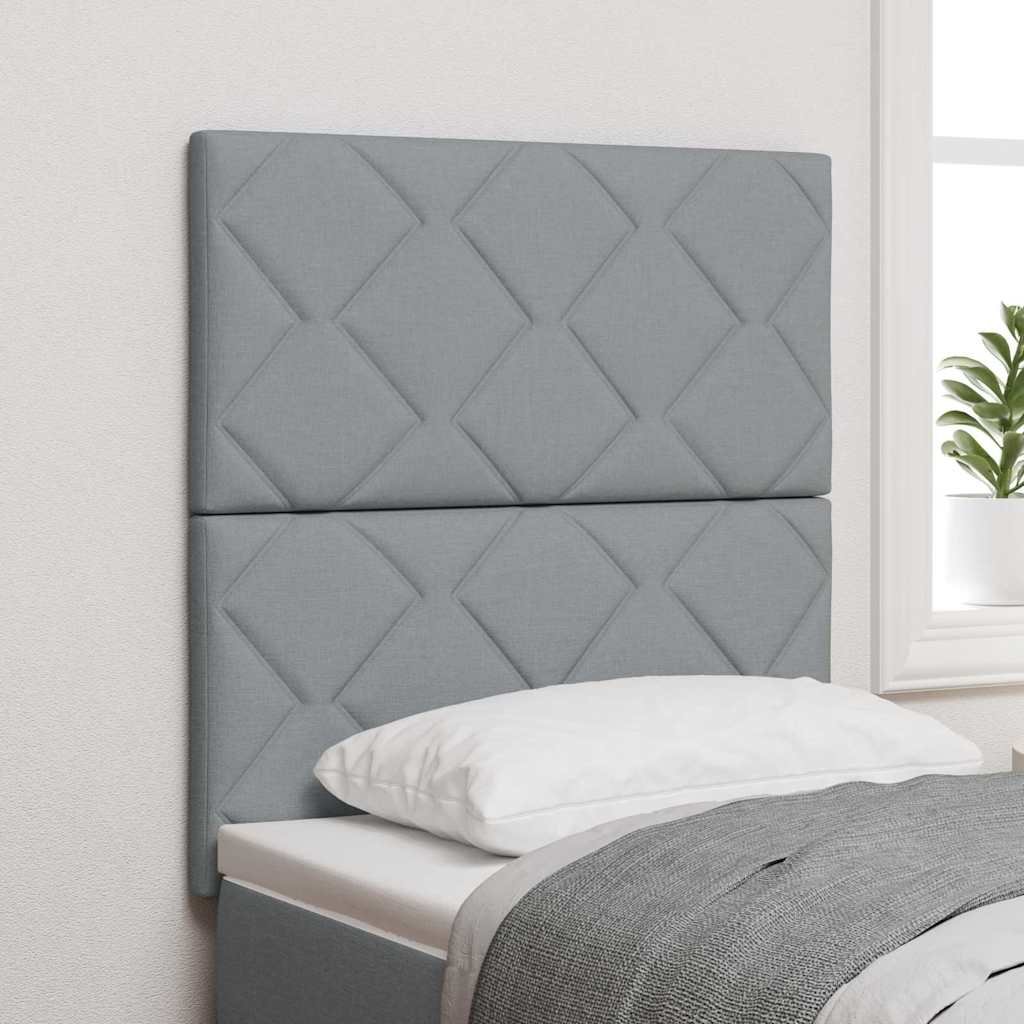 Uzglavlje Svijetlo siva 80 cm tkanina