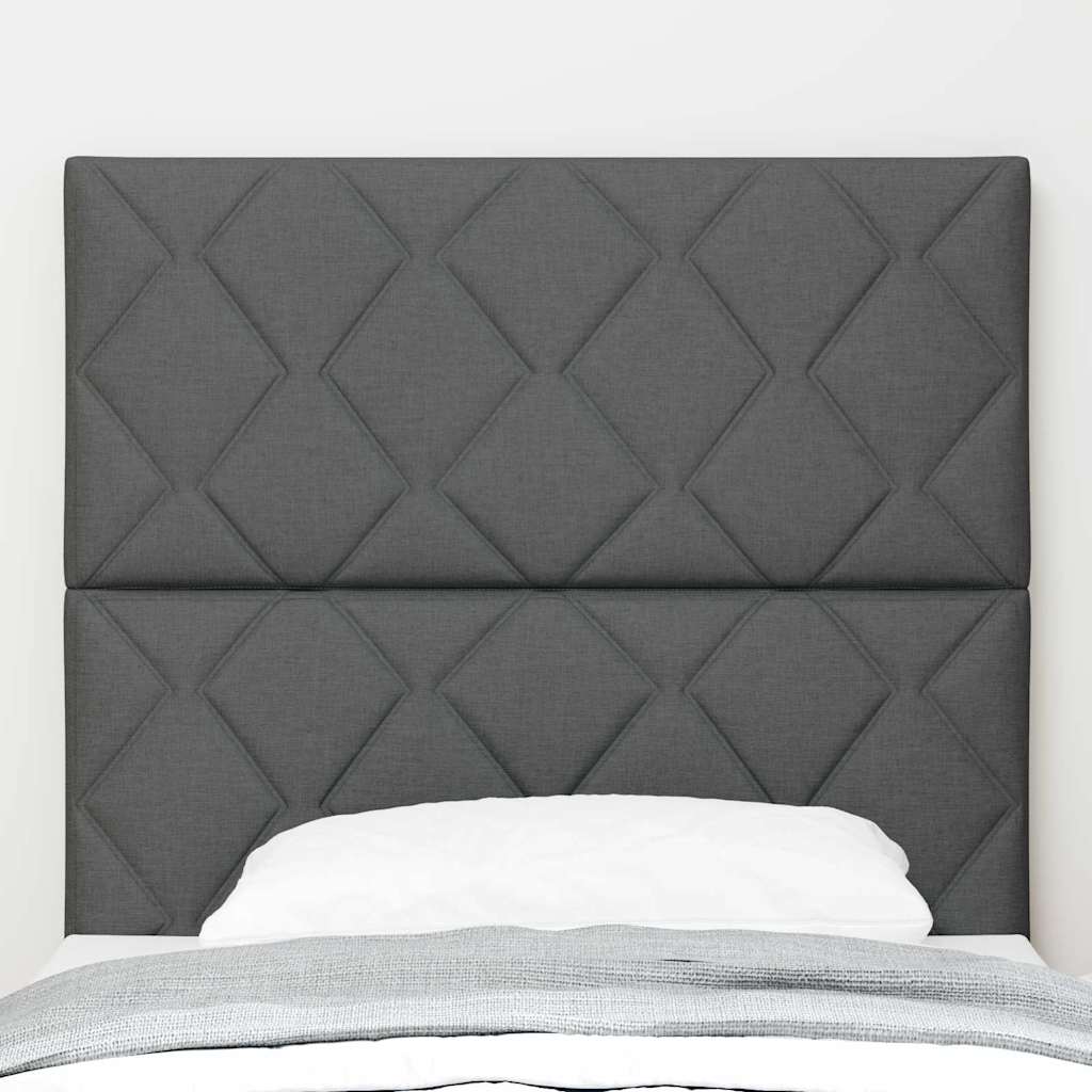 Uzglavlje Tamno siva 90 cm tkanina