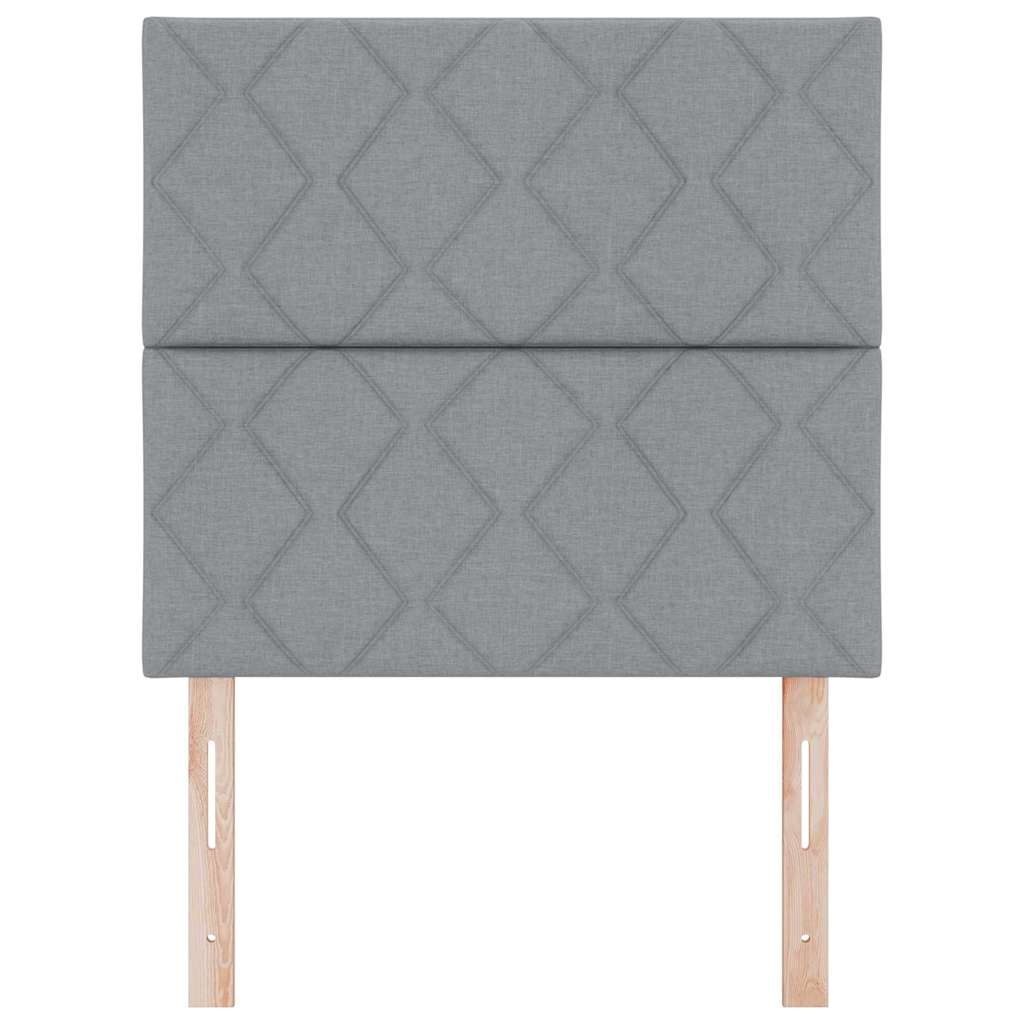 Uzglavlje Svijetlo siva 100 cm tkanina