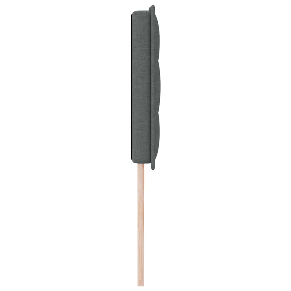 LED glava kreveta s LED trakama Tamno siva 180 cm tkanina