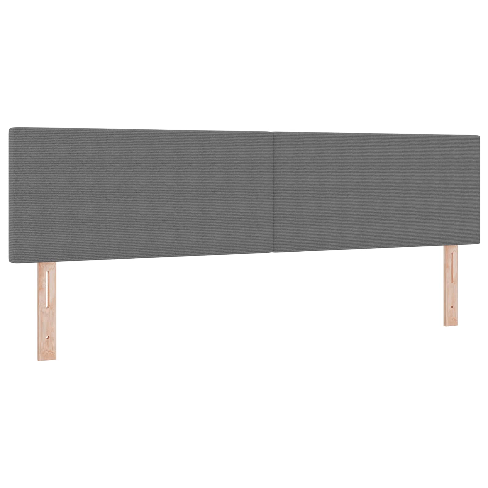 LED glava kreveta Svijetlo siva 180 cm Kordura tekstil