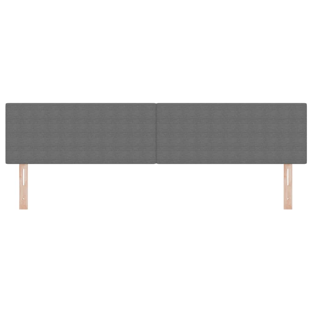 LED glava kreveta Svijetlo siva 200 cm Kordura tekstil
