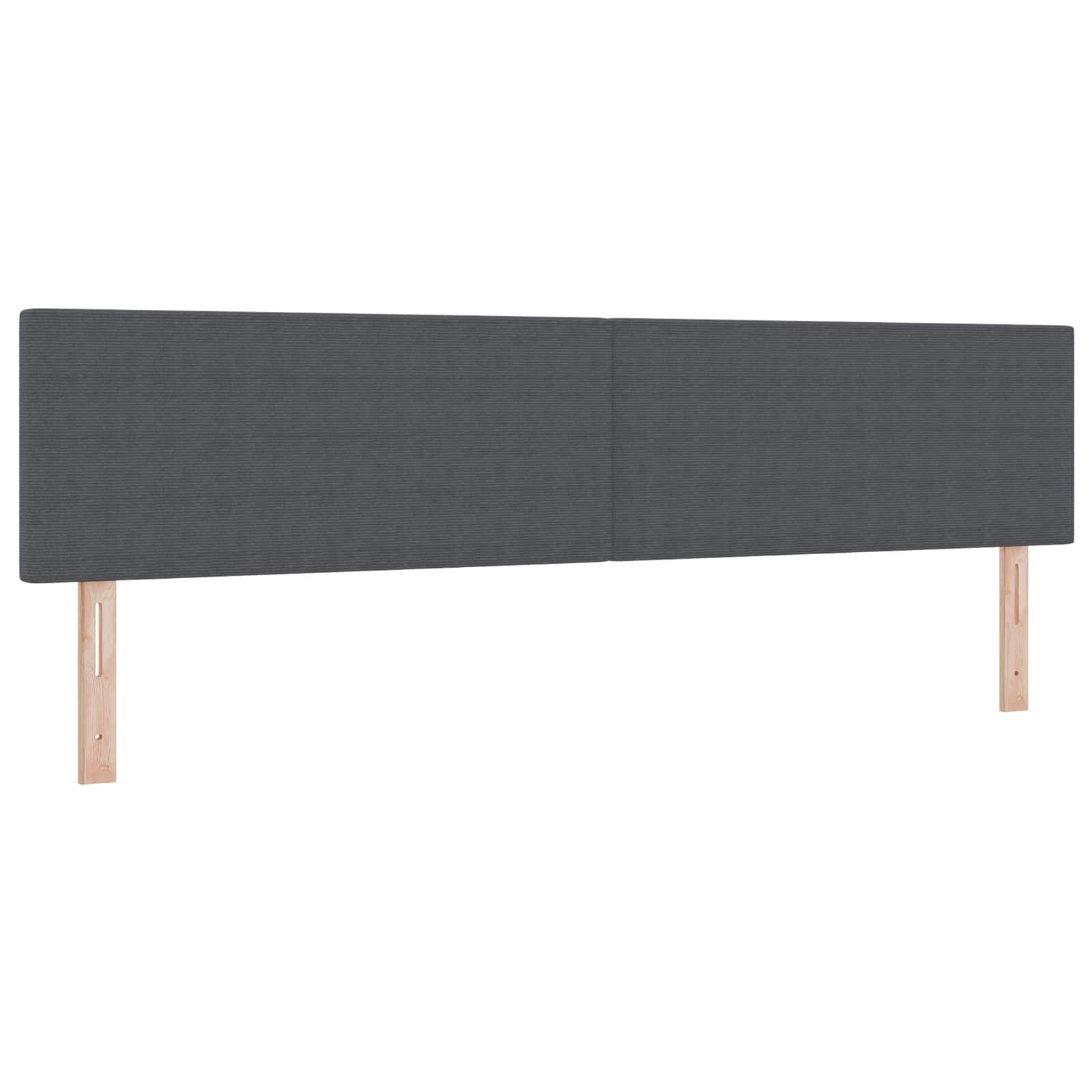 LED glava kreveta Tamno siva 200 cm Kordura tekstil