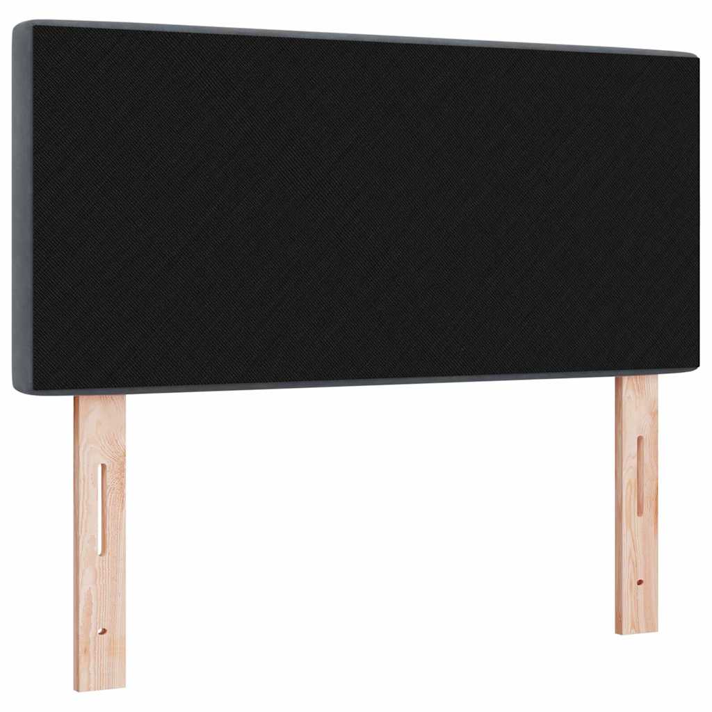 LED glava kreveta s LED trakama Tamno siva 90 cm Baršun