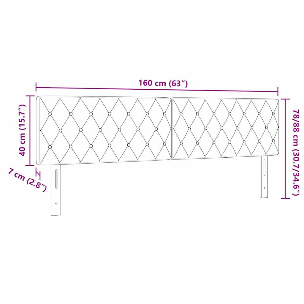 LED glava kreveta s LED trakama Tamno plava 160 cm Baršun
