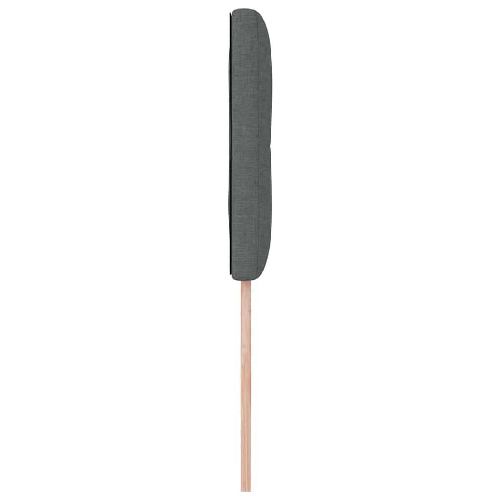 LED glava kreveta s LED trakama Tamno siva 90 cm tkanina