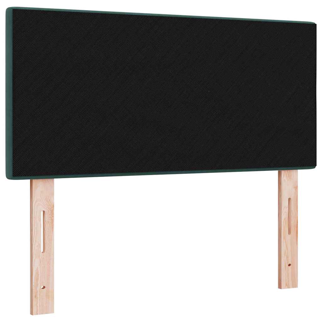 LED glava kreveta s LED trakama Zelena 100 cm Baršun