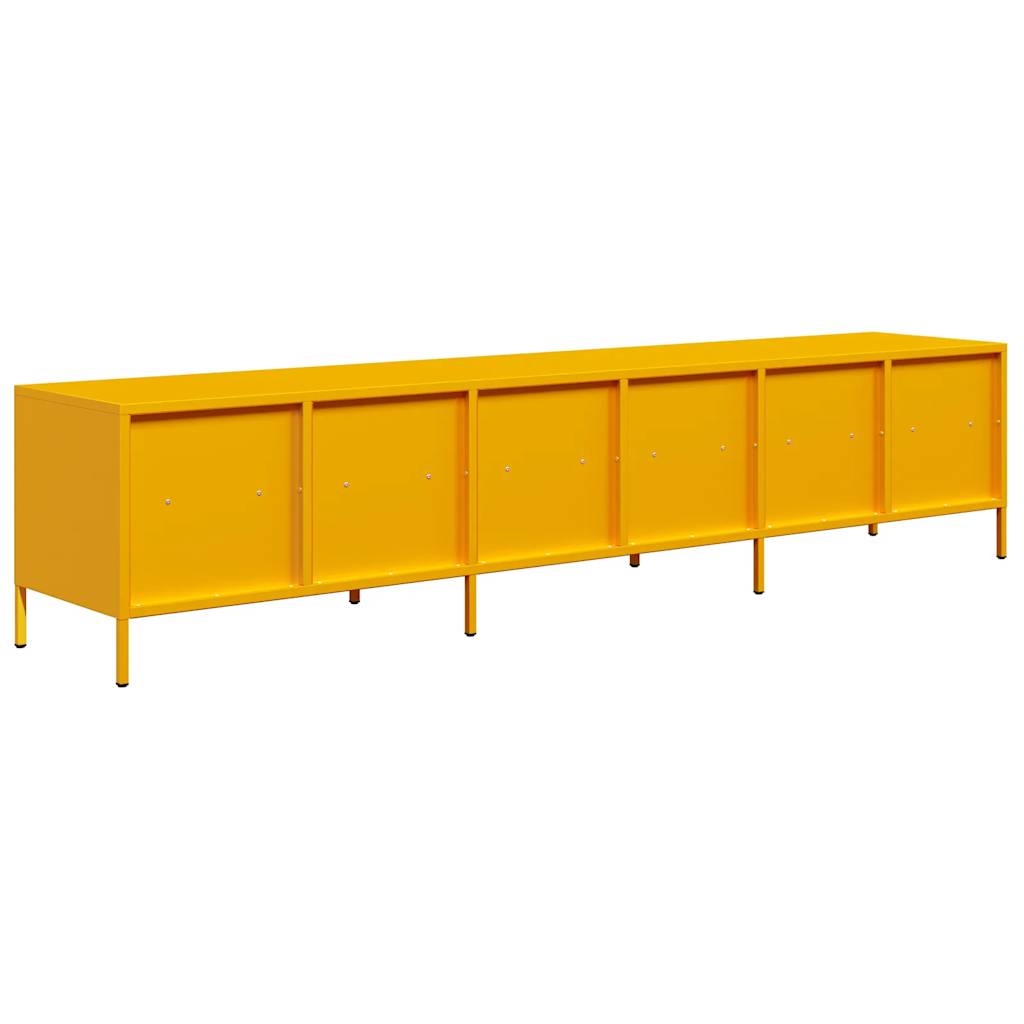 TV ormarić senf žuta 202x39x43,5 cm hladno valjani čelik