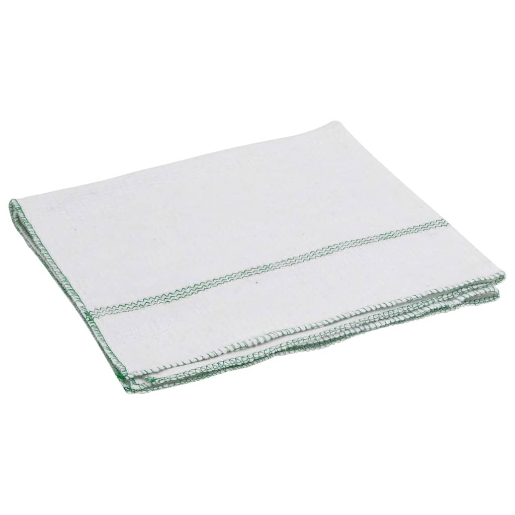 Krpe za čišćenje 5 kom bijele sa zelenim prugama 50 x 60 cm