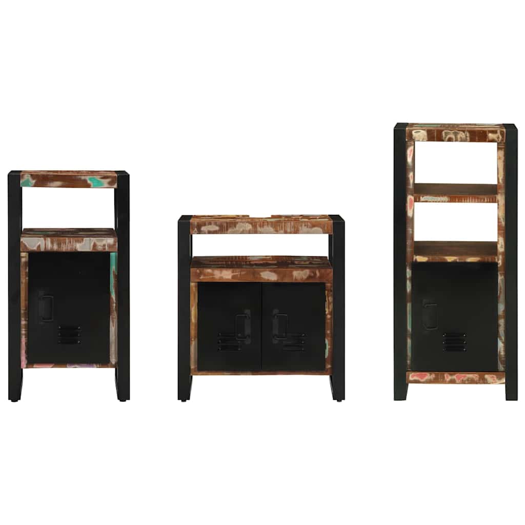 Set namještaja za kupaonicu 3 pcs Čvrsto drvo iz reciklaže