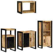 Set namještaja za kupaonicu 4 kom. Smeđa i crna 55 x 35 x 60 cm