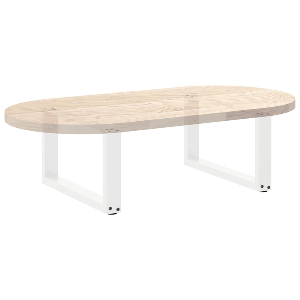 Noge za klub stolić U-oblik 2 kom Bijele 60 x (30-31) cm Čelik