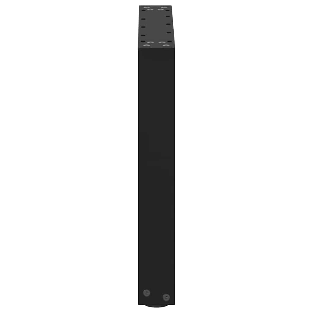 Noge za klub stolić U-oblik 2 kom Crne 50 x (42-43) cm Čelik