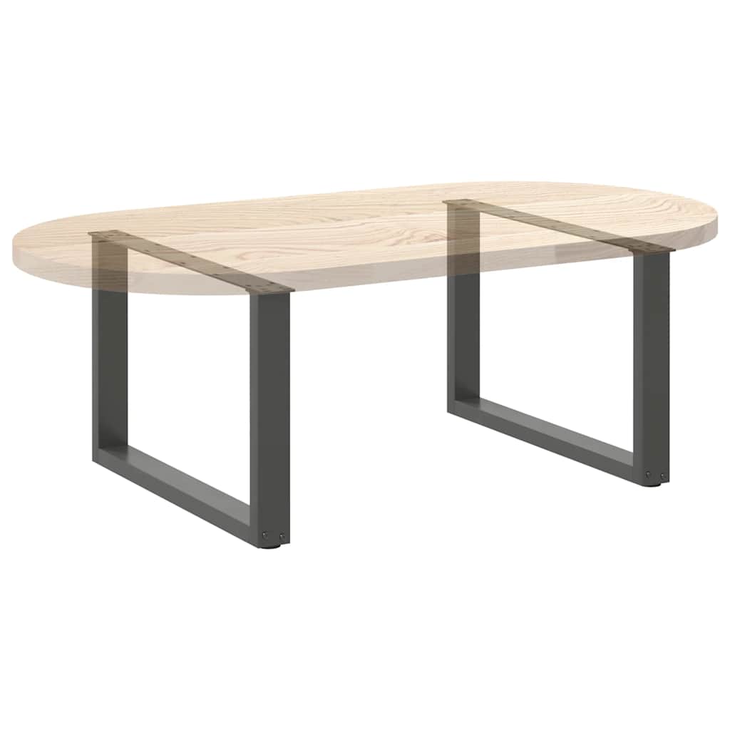 Noge za klub stolić U-oblik 2 kom antracit 70 x (42-43) cm čelik