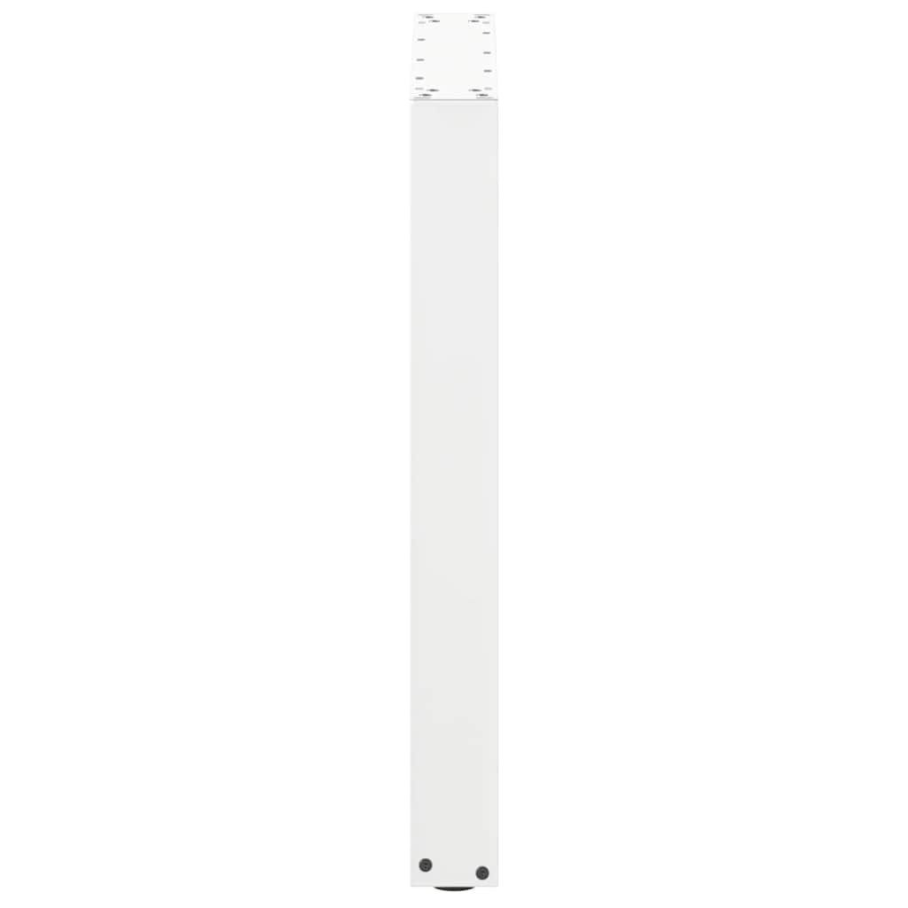 Noge za blagovaonski stol U-oblik 2 kom Bijele 70 x (72-73) cm Čelik