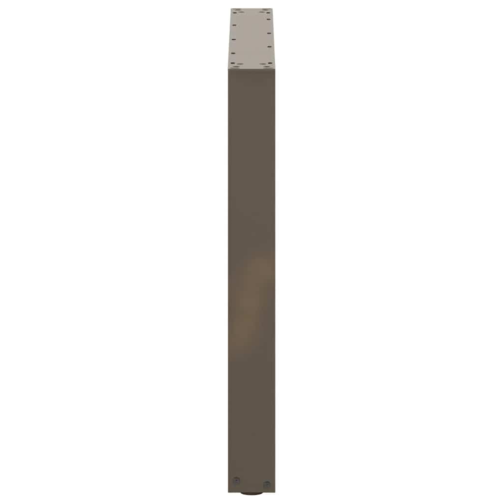 Noge za blagovaonski stol U-oblik 2 kom Prirodni čelik 80 x (72-73) cm Čelik